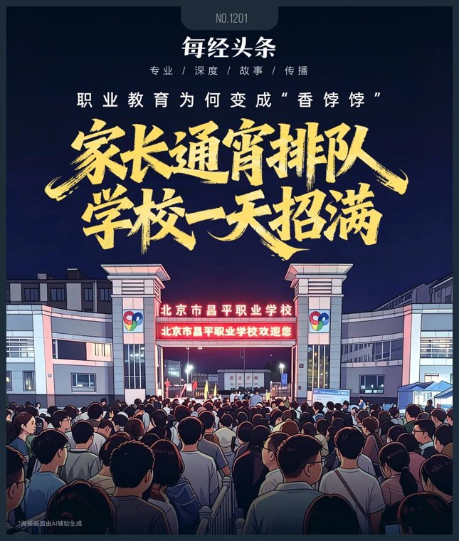 家长通宵排队、学校1天招满⋯⋯北京等多地中职招生火爆 职业教育为何从“无奈选择”变成“香饽饽”